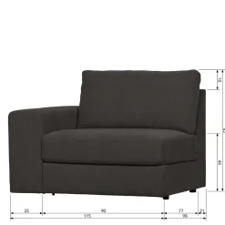 Zweisitzer Modulsofa Trois Modulsofas