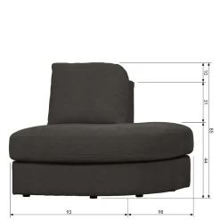Zweisitzer Modulsofa Trois Modulsofas