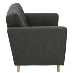 Outlet Zweisitzer Sofa Anthrazit Loytima Wohnzimmercouch|Einzelsofa