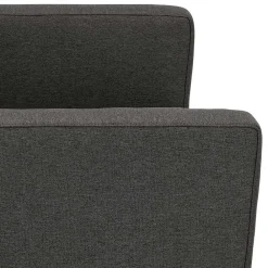 Outlet Zweisitzer Sofa Anthrazit Loytima Wohnzimmercouch|Einzelsofa