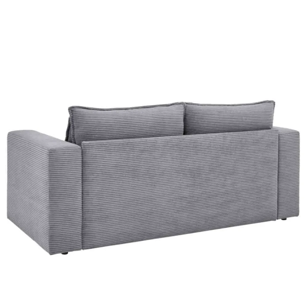 Outlet Zweisitzer Sofa Anthrazit Eltusa Wohnzimmercouch|2 Sitzer Sofa
