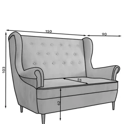 Zweisitzer Sofa Meike*Pharao24 Online