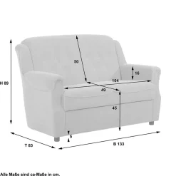 New Zweisitzer Twinn Wohnzimmercouch|Einzelsofa